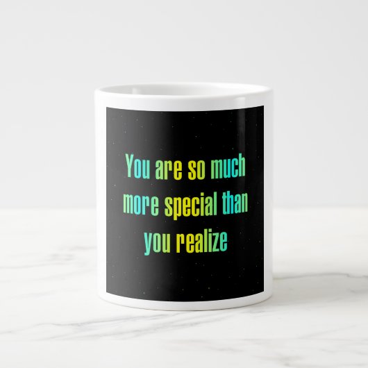 Ermutigungszitat # 308 Jumbo-Tasse (Vorderseite)