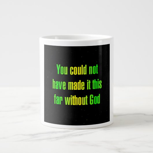 Ermutigungszitat # 323 Jumbo-Tasse (Vorderseite)