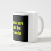 Ermutigungszitat # 331 Jumbo-Tasse (Vorderseite Rechts)