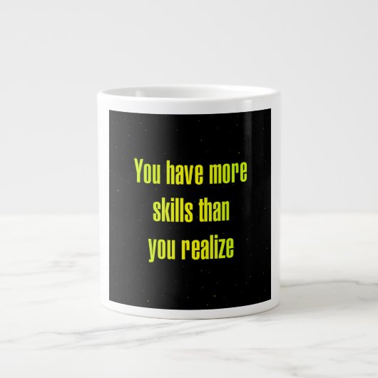 Ermutigungszitat # 331 Jumbo-Tasse (Vorderseite)