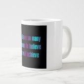Ermutigungszitat # 333 Jumbo-Tasse (Vorderseite Rechts)