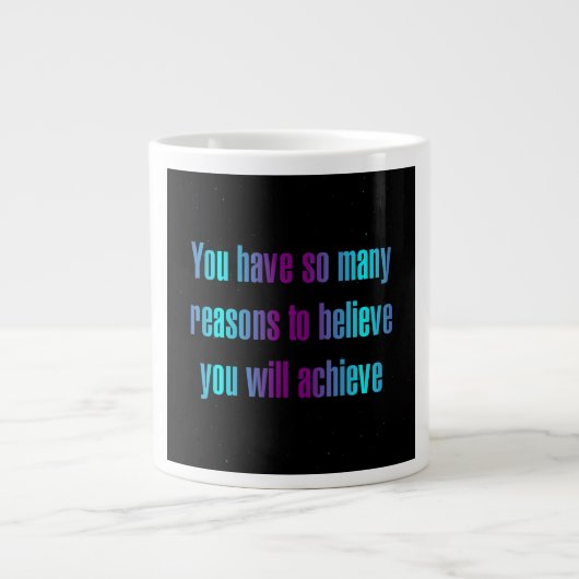 Ermutigungszitat # 333 Jumbo-Tasse (Vorderseite)