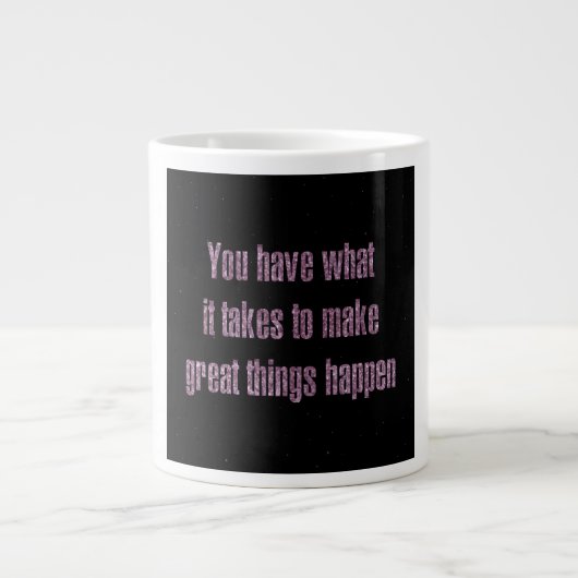 Ermutigungszitat # 336 Jumbo-Tasse (Vorderseite)