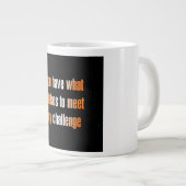 Ermutigungszitat # 337 Jumbo-Tasse (Vorderseite Rechts)