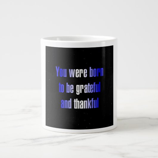 Ermutigungszitat # 343 Jumbo-Tasse (Vorderseite)