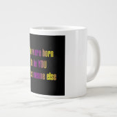 Ermutigungszitat # 346 Jumbo-Tasse (Vorderseite Rechts)