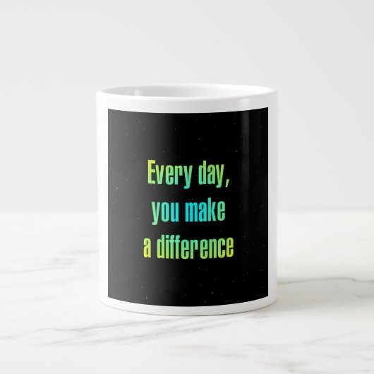 Ermutigungszitat # 34 Jumbo-Tasse (Vorderseite)