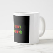 Ermutigungszitat # 357 Jumbo-Tasse (Vorderseite Rechts)