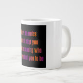 Ermutigungszitat # 364 Jumbo-Tasse (Vorderseite Rechts)
