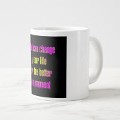 Ermutigungszitat # 38 Jumbo-Tasse (Vorderseite Rechts)