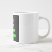 Ermutigungszitat #3 Jumbo-Tasse (Rechts)