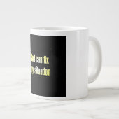 Ermutigungszitat # 40 Jumbo-Tasse (Vorderseite Rechts)