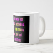 Ermutigungszitat # 44 Jumbo-Tasse (Vorderseite Rechts)