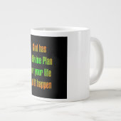 Ermutigungszitat # 45 Jumbo-Tasse (Vorderseite Rechts)