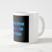 Ermutigungszitat # 46 Jumbo-Tasse (Vorderseite Rechts)