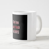 Ermutigungszitat # 50 Jumbo-Tasse (Vorderseite Rechts)