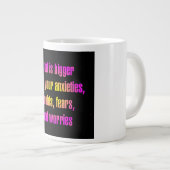 Ermutigungszitat # 52 Jumbo-Tasse (Vorderseite Rechts)