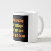 Ermutigungszitat # 53 Jumbo-Tasse (Vorderseite Rechts)