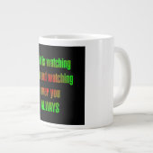 Ermutigungszitat # 60 Jumbo-Tasse (Vorderseite Rechts)