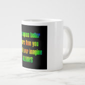 Ermutigungszitat # 70 Jumbo-Tasse (Vorderseite Rechts)