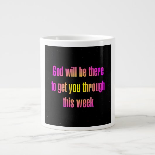 Ermutigungszitat # 75 Jumbo-Tasse (Vorderseite)