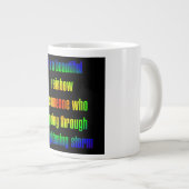 Ermutigungszitat # 7 Jumbo-Tasse (Vorderseite Rechts)