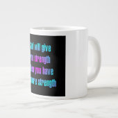 Ermutigungszitat # 81 Jumbo-Tasse (Vorderseite Rechts)