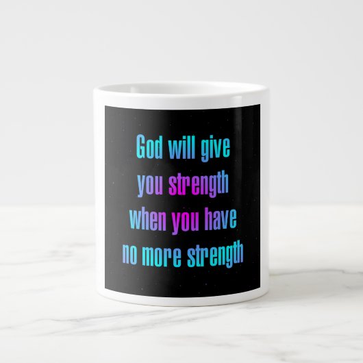 Ermutigungszitat # 81 Jumbo-Tasse (Vorderseite)