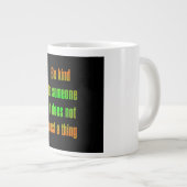 Ermutigungszitat # 8 Jumbo-Tasse (Vorderseite Rechts)