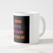 Ermutigungszitat # 96 Jumbo-Tasse (Vorderseite Rechts)