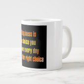 Ermutigungszitat # 97 Jumbo-Tasse (Vorderseite Rechts)