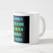 Ermutigungszitat # 98 Jumbo-Tasse (Vorderseite Rechts)