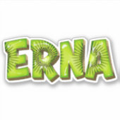 Erna Name Kiwi Design Aufkleber Sticker (Vorderseite)