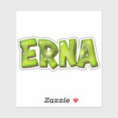 Erna Name Kiwi Design Aufkleber Sticker (Blatt)