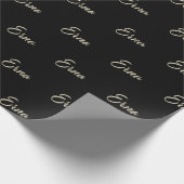 Erna white gold Handwriting Geschenkpapier (Ecke)