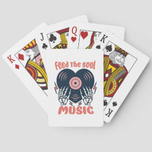 ernähre die Seelenmusik Spielkarten