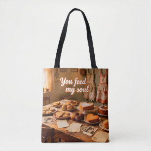 Ernähre meine Seele: Gemütliche Kitchentasche Tasche