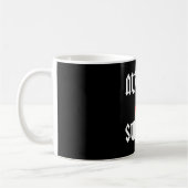 Ernähren Sie und stützen Sie Logo-Tasse Kaffeetasse (Links)