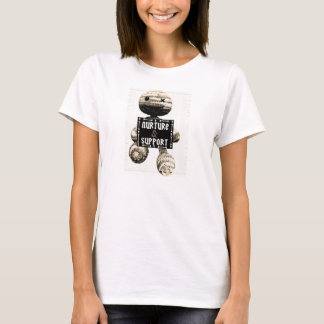 Ernähren Sie und stützen Sie Maskottchen-T-Shirt T-Shirt