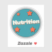 Ernährung Aufkleber (Blatt)