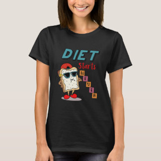 Ernährung beginnt nie mit dem Gewichtheben T-Shirt