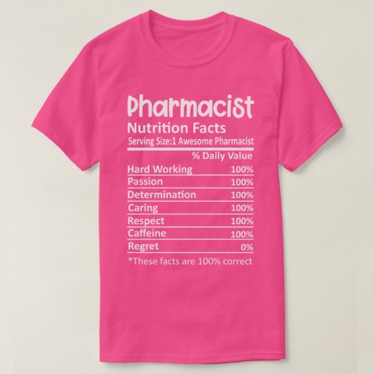 Ernährung des Apothekers T-Shirt (Design vorne)