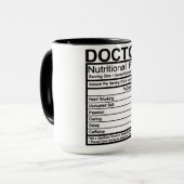 Ernährung des Arztes Tasse (Vorderseite Links)