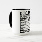 Ernährung des Arztes Tasse (Vorderseite Links)