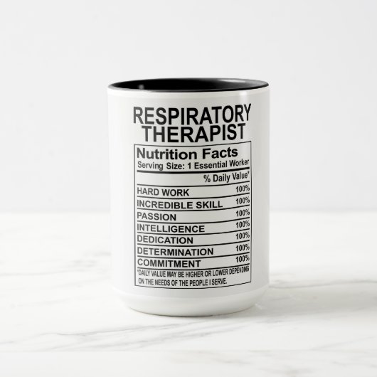 Ernährung des Respiratorischen Therapeuten Tasse (Zentrum)
