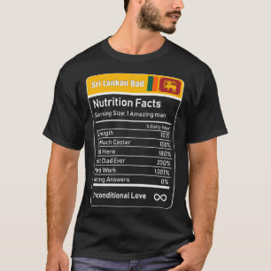 Ernährung des Vaters von Sri Lanka Fakten Vaterta T-Shirt