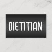 Ernährung Diätitischer Feinschmecker Visitenkarte (Vorderseite)