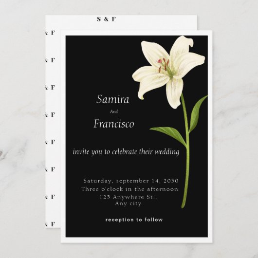 Ernährung Einladung (Vorne/Hinten)