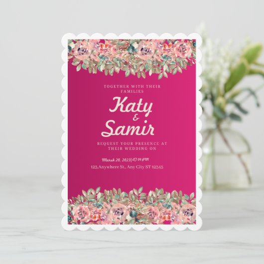 Ernährung Einladung (Stehend Vorderseite)