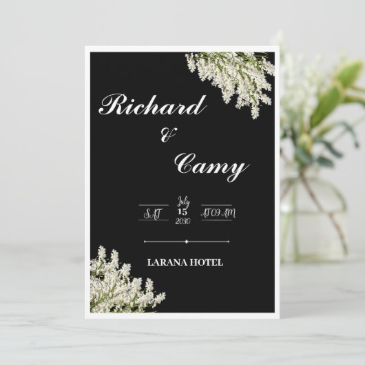 Ernährung Einladung (Stehend Vorderseite)